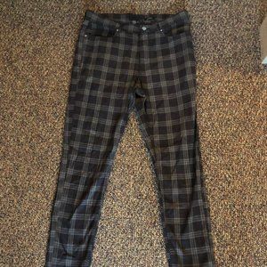 H&M Black 'Plaid' Pants Men's sz 30/32